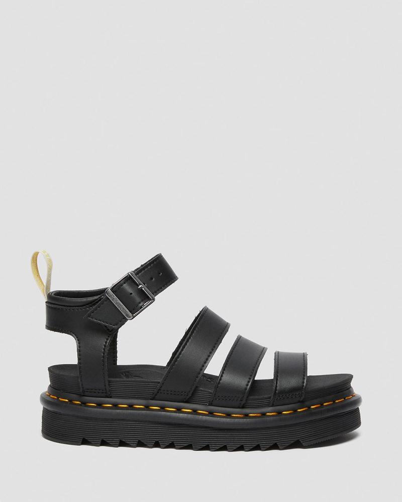 Dr Martens Vegan Blaire Felix Gladiator Sandalen Dames Zwart | NL 487ZUT